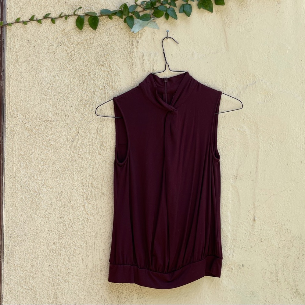 Karen Millen Size 4 Burgandy